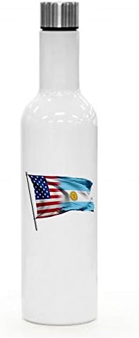ExpressItBest 25 грама Изолирано Бутилка за вино/Вода - Флаг на Аржентина (Argentinian) - Изобилие от възможности