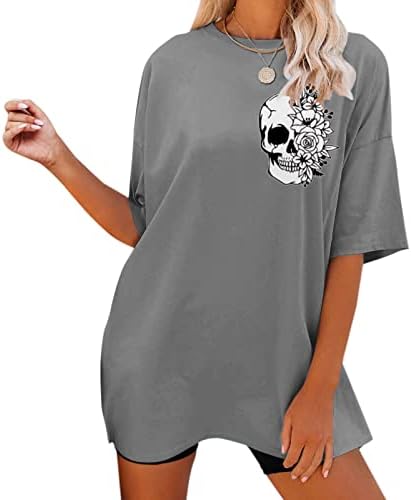 Женска Тениска За жени, Подходящи Свободни Ризи Оверсайз с Къс Ръкав, Блузи, Графична Блуза, Ежедневни Забавни
