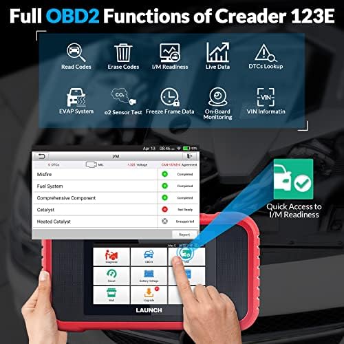2023 СТАРТИРАНЕ OBD2 Скенер CRP123E Elite Code Reader за ABS SRS Инструмента за диагностика на двигателя на