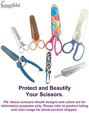 Ножици от SCISSORFOBZ улови за ножици -ЦЕННА опаковка-4 размера - Дизайнерски калъфи за ножици, ленти за бродерия,