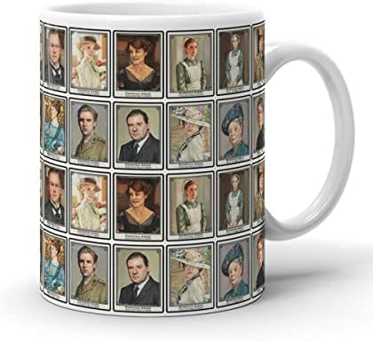 Чаши За Кафе Downton Travel Abbey За Рожден Ден, Художествени Керамични Чаши, Чай И Кафе, Чаша, 11 Грама, Подарък