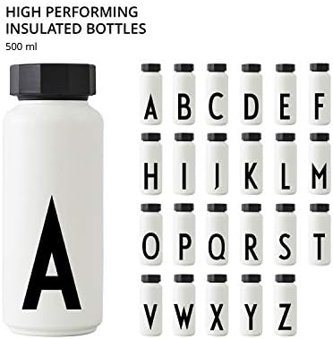 Дизайнерски букви Лична термоизолированная бутилка (бяло) - вакуум с двойни стени, не съдържат бисфенол А, неръждаема