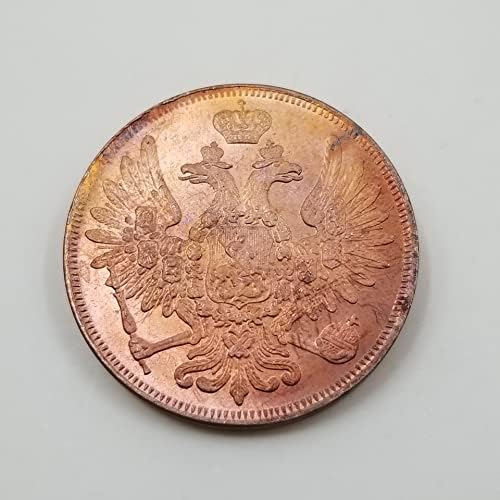 Старинни Занаяти Русия 1853 5K Медна Монета Сребърен Долар Сребърна Кръгла Чуждестранните Монети Антични Колекция