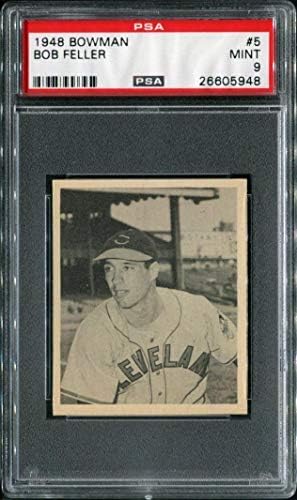 1948 Боуман 5 Боб Фелер Psa 9 26605948 - Реколта Картички С Надпис Бейзбол