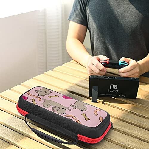 Калъф за носене за Nintendo Switch Калъф Мультяшное домашен Любимец Куче, устойчив на удари Твърд Калъф Защитен Калъф с 20 Слота за карти игра, Вътрешен джоб за Joy-Против и А?