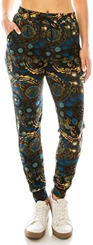 Гамаши Depot Premium Женски Джоггеры за бягане с Популярни принтом и висока талия, спортни панталони, (S-XL)