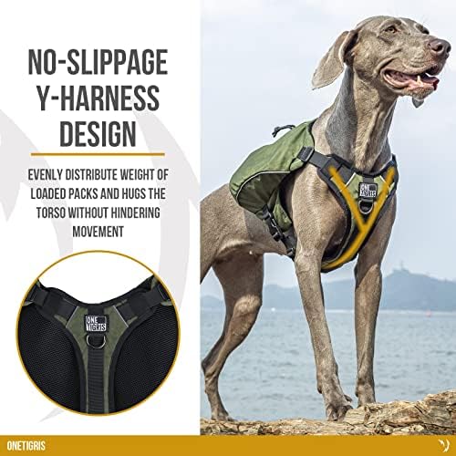 Походный раница за кучета OneTigris Y-Образна форма, Седельная Чанта за кучета с дръжка и без D-Образни халки,