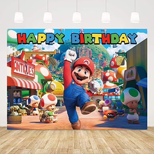 Супер Марио Bros Тематични Фотофоны честит Рожден Ден Приключенска Игра на Детски Парти Фон За Снимки на Банер