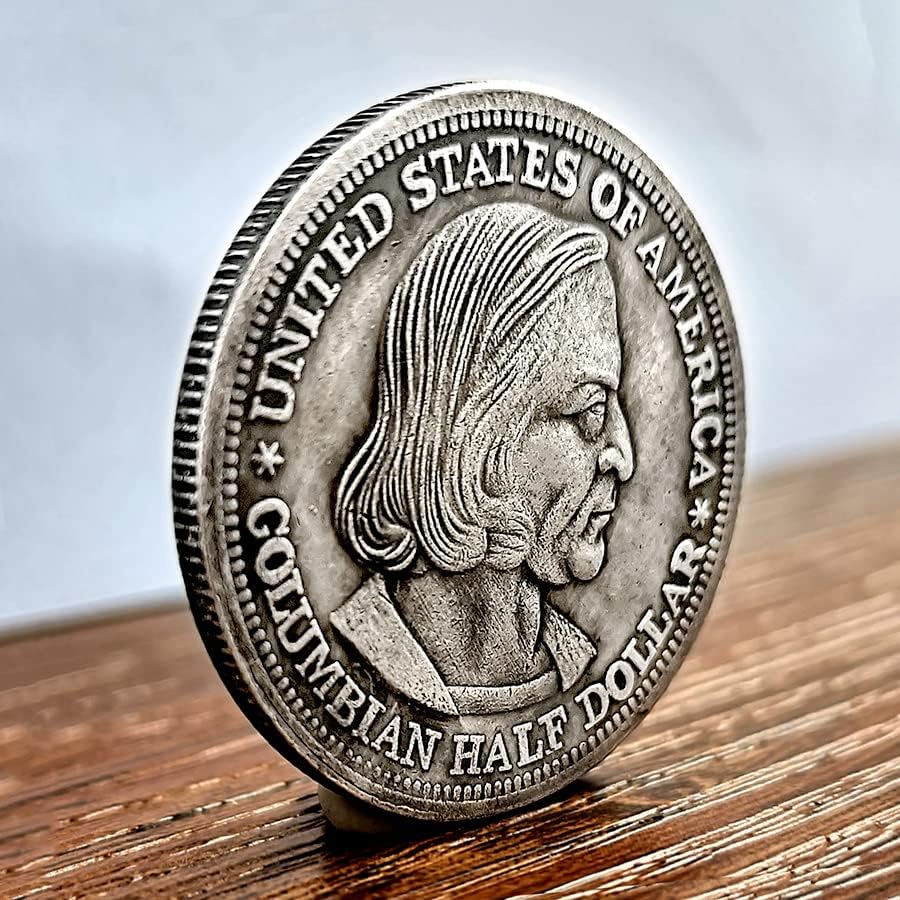 1892 Американската Чикаго изложба на Възпоменателна Сребърна Монета от 50 цента в Полдоллара Чуждестранна Антични
