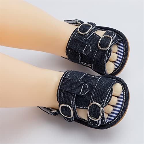 Дънкови обувки с отворени пръсти за най-малките момчета и Момичета, Обувки за първите разходки, Летни Плажни