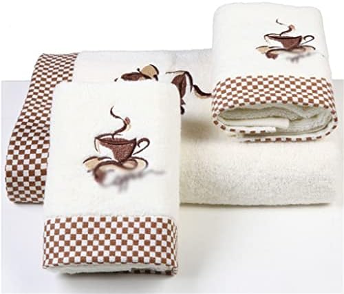 DSFEOIGY Памучни Кърпи Кърпи за баня Комплект от 3 теми Мека Кърпа Подарък Кутия Набор от добавяне на Мазнини
