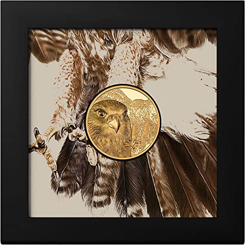 2023 DE Wild Mongolia PowerCoin Falcon Златна монета с тегло 1 Унция 25000 Тогрог Монголия 2023 Пруф