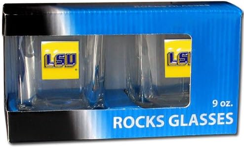 Комплект чаши за вино NCAA LSU Тайгърс Rocks