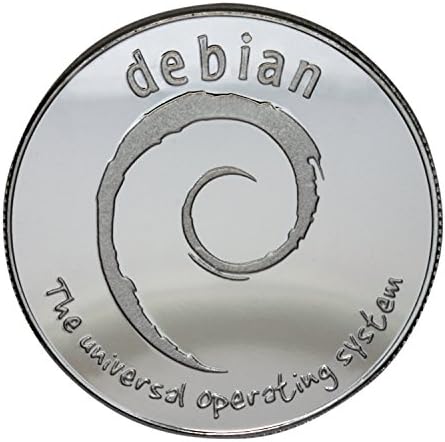 OSStore Debian/Linux сребърно покритие Бронзова монета на повикване (това е една монета)