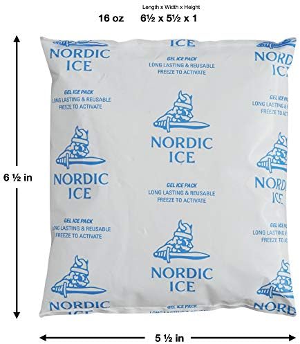 Пакети с лед Nordic Pure хладилен агент Студен Гел 16 унции (опаковка от 4 броя)