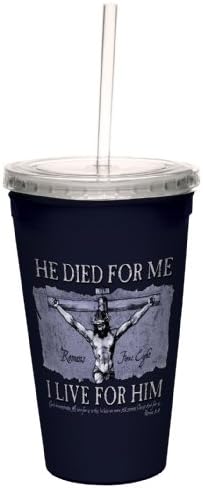 Здравейте, без дървета, той умря за мен: Римляни 5: 8 Хитър пътник, Хладен чашка с двойни стени и многократно