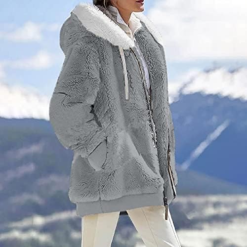 FOVIGUO Плюс Размера на Пуловери, Дамски Елегантни Зимни С Дълъг Ръкав За Излизане На Светлина, Буйни Пуловер,
