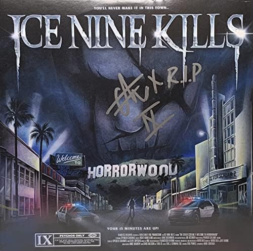 Спенсър Чарнас подписа на Обложката на Винил табела с надпис Ice Nine Убива Свидетел JSA