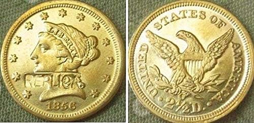 Монета на Повикване $2 5 Liberty Gold 1856-O Копирующие Монети Копирующие Украса за Събиране на Подаръци Колекция