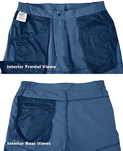 Мъжки къси панталони EKLENTSON с джобове, Леки къси панталони за бързо изсушаване на товари (без колан)