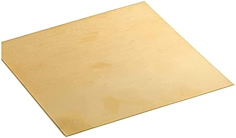 YIWANGO Медни Листа фолио, Месинг лист, Суровини, за обработка на метали, 0,8x200x200 мм, 2x100x150 мм Медни