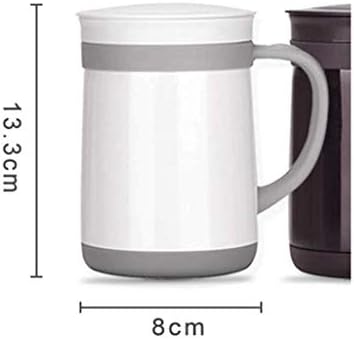 Чаша с изолация от неръждаема стомана PDGJG, Дръжка Запазва вашите топли Напитки-Кафе, Чай, Бира, вода (Цвят: