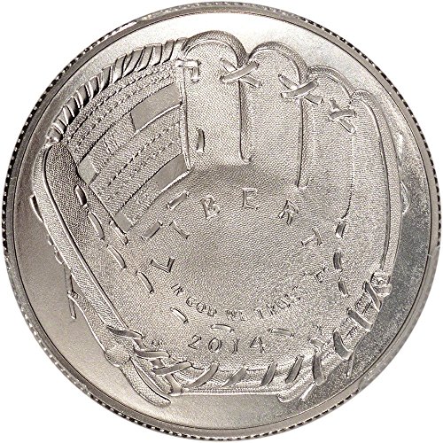 2014 D Паметен знак бейзболна Зала на славата в САЩ 50 цента за полдоллара Unc в OGP w / COA На монетния двор