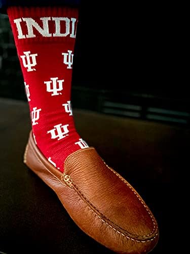 Чорапи за момичета NCAA Indiana Hoosiers, Един Размер, Червени