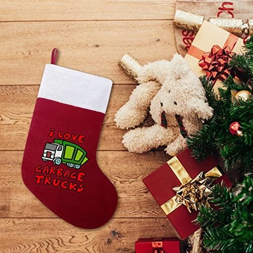 Аз Обичам Боклукчиите Коледни Чорапи, Коледни Чорапи Калъф За Дома Семеен Коледен Декор