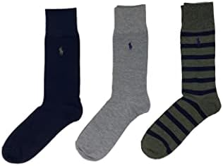 Мъжки чорапи Polo Ralph Lauren от 3 опаковки, Размер мъжки обувки 6-12,5, Памук огъване