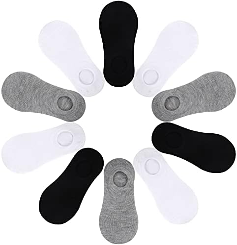 Cooraby 15 Чифта Чорапи за деца Без показване, Нескользящие Детски Чорапи до Глезена с Дълбоко деколте