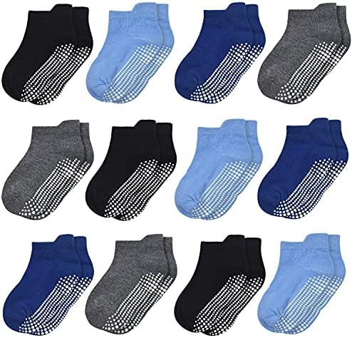 Нескользящие Детски Чорапи до Глезена на крака, Чорапи с Дълбоко деколте за малки Момчета и момичета (0-7 години),