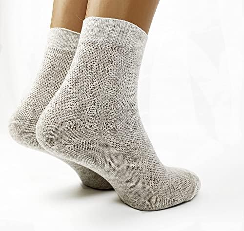 Супер Дишащи ленени чорапи за мъже, опаковки от 3