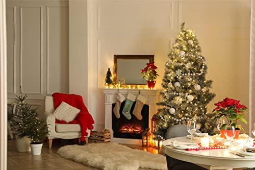 Carolin's Treasures BB9231CS Коледни Чорапи с Мускусни Патица, Тюркоазени Чорапи за окачване на камината, Коледен