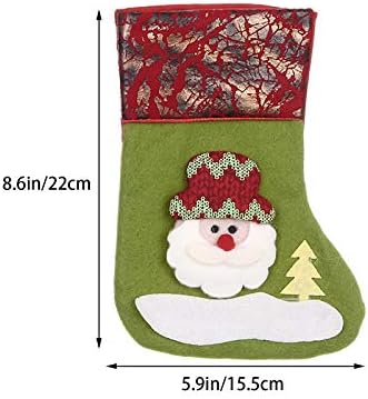 Чорапи, Чорапи, Коледни червен коледен Подаръчен Пакет Дядо коледа Декорации на Накити и подвешивает Светлинни