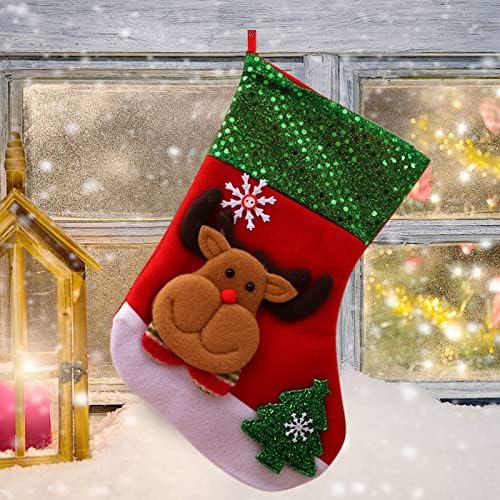 Чорапи Коледни Мини Коледни Чорапи Чанта Чорапи Подарък Малка Коледна торбичка За Бонбони Зимни Чорапи за Жени