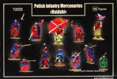 Фигурата на Марс 72033-1/72 Полски наемници-пехотинци (гайдуки) Тридесетгодишната война