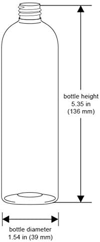 Етерично масло premium Cosmo в кръгли бутилки по 4 грама, от PET пластмаса, Празни, за Еднократна употреба, без съдържание на BPA, с Черни Ребристыми капачки за пръскане бъде ф